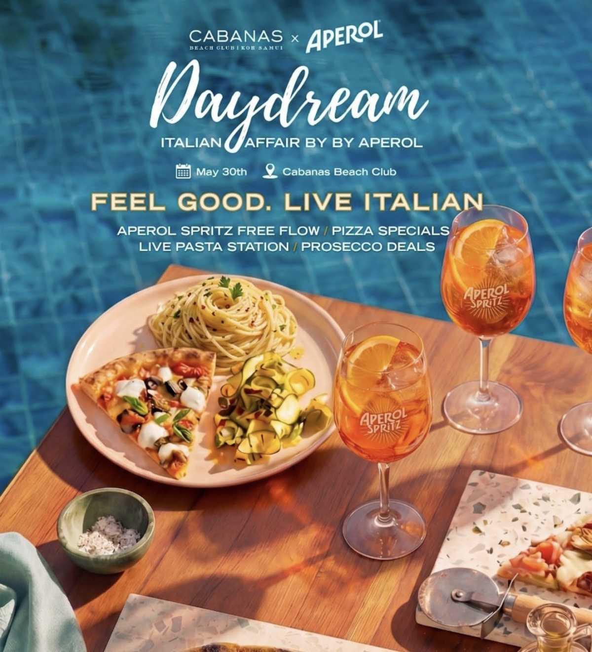 DAYDREAM – Italian Affair by Aperol x Cabanas Beach Club