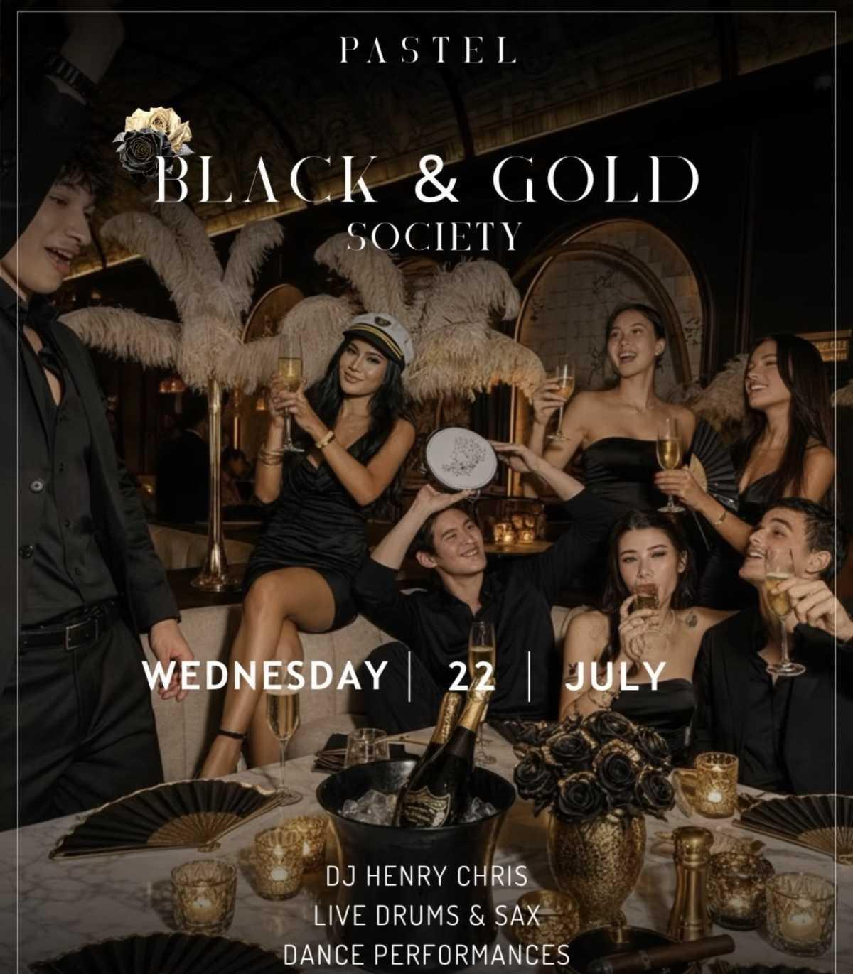 BLACK & GOLD SOCIETY 🖤PASTEL ROOFTOP BLACK & GOLD SOCIETY 🖤PASTEL ROOFTOP