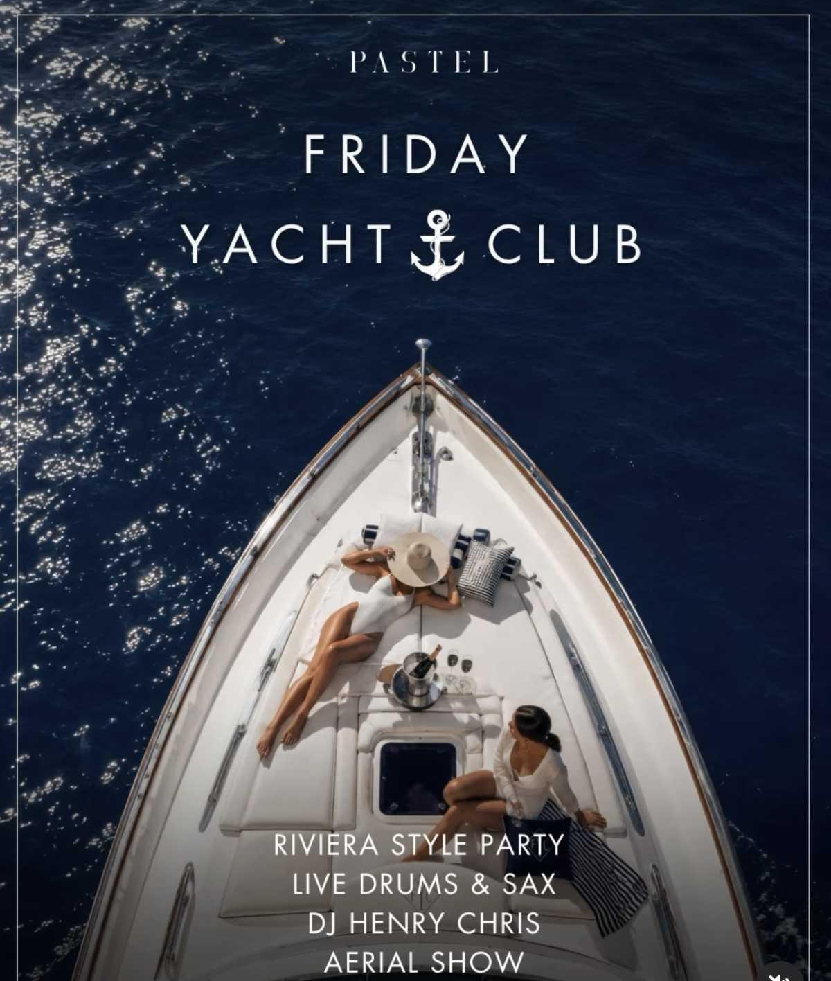 FRIDAY YACHT CLUB ⚓🥂PASTEL ROOFTOP