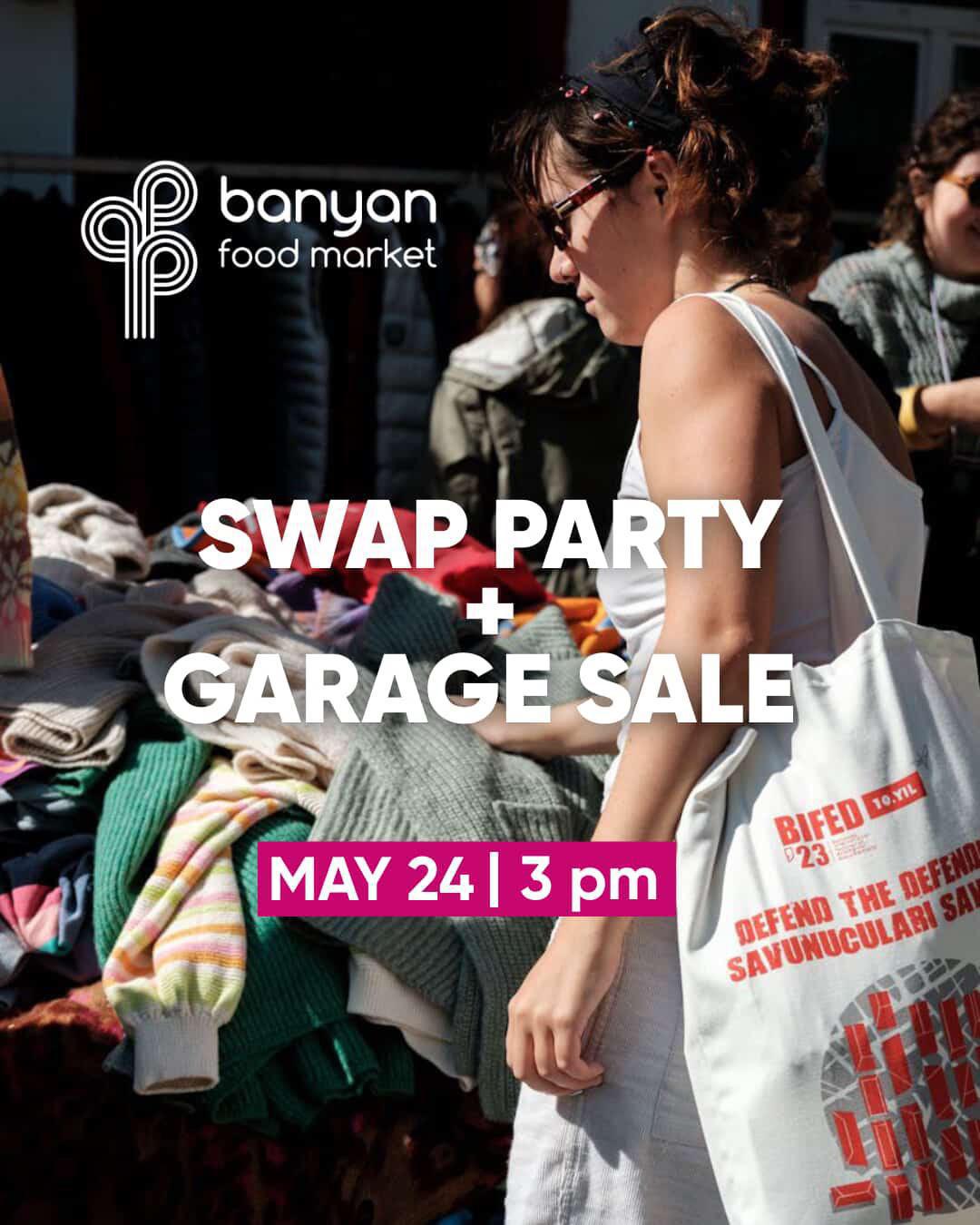SWAP PARTY + GARAGE SALE ♻️🛍️ SWAP PARTY + GARAGE SALE ♻️🛍️