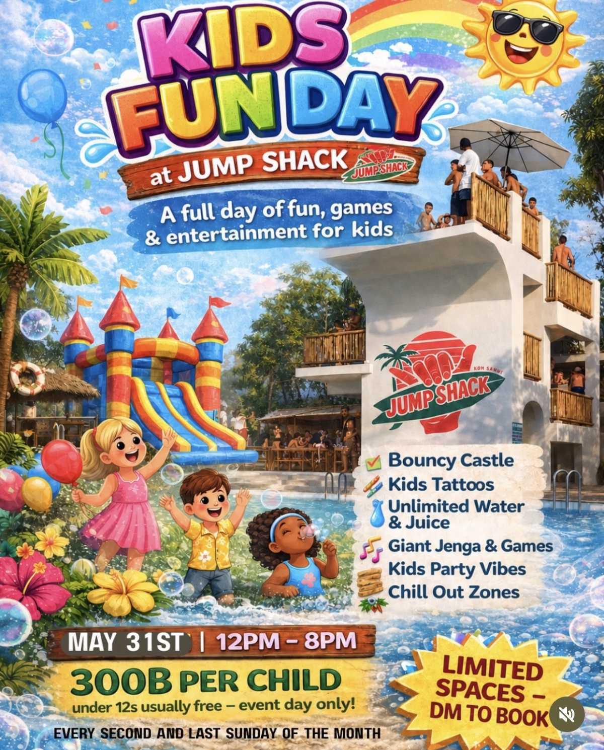 KIDS FUN DAY AT JUMP SHACK 🎉🏰💦