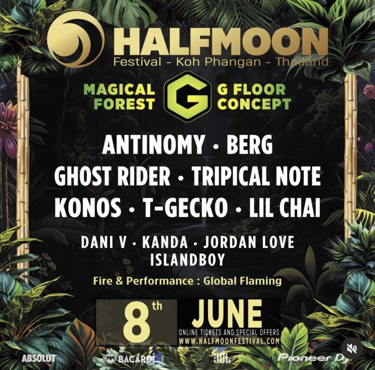 HALFMOON FESTIVAL – MAGICAL FOREST 🌙🔥🌴