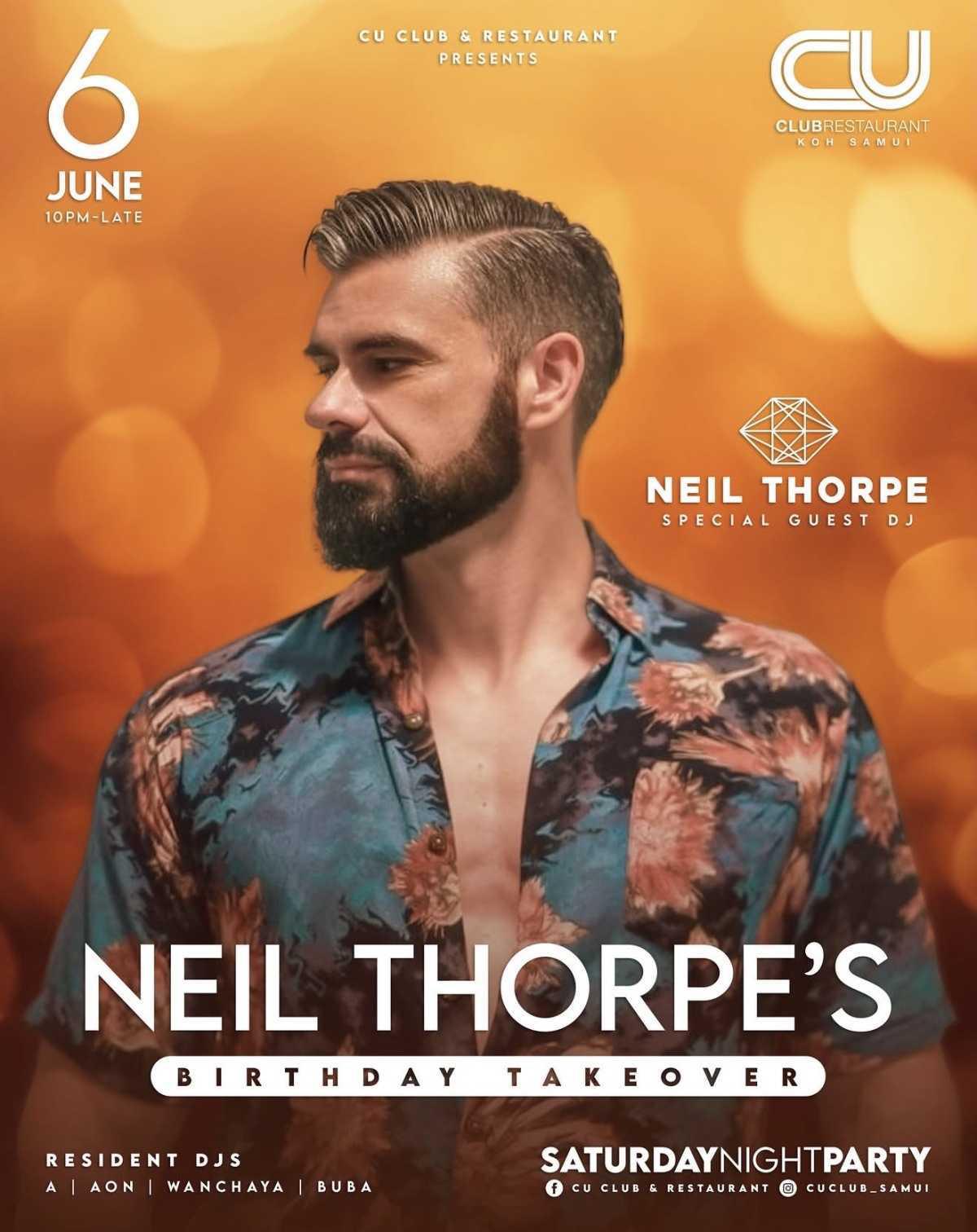 NEIL THORPE’S BIRTHDAY TAKEOVER 🎧🎂
