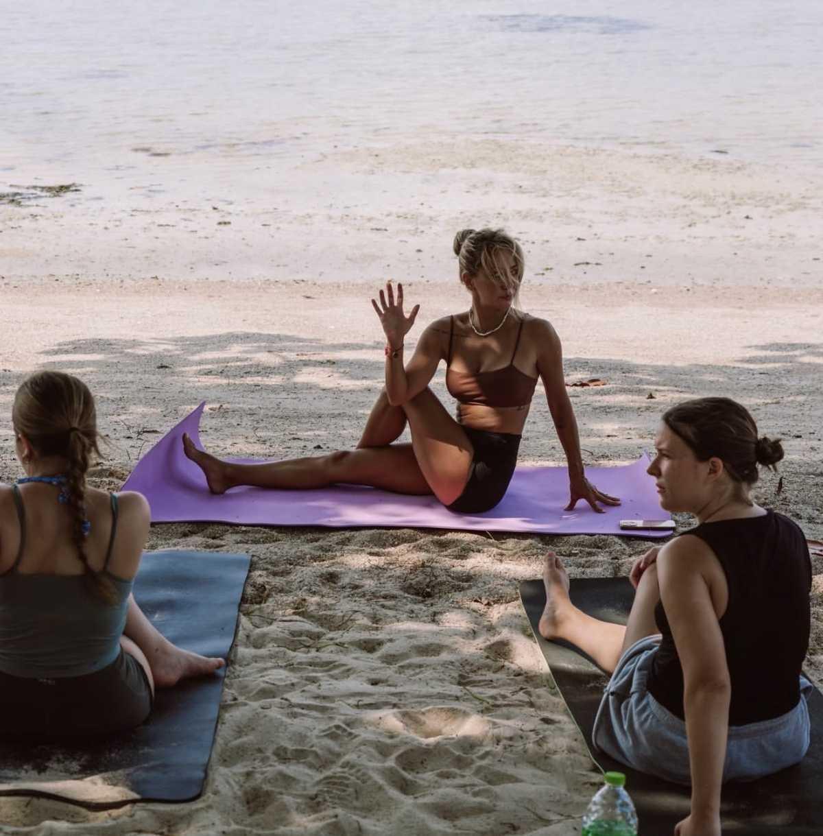 Beach Yoga at Tiki Beach Koh Phangan