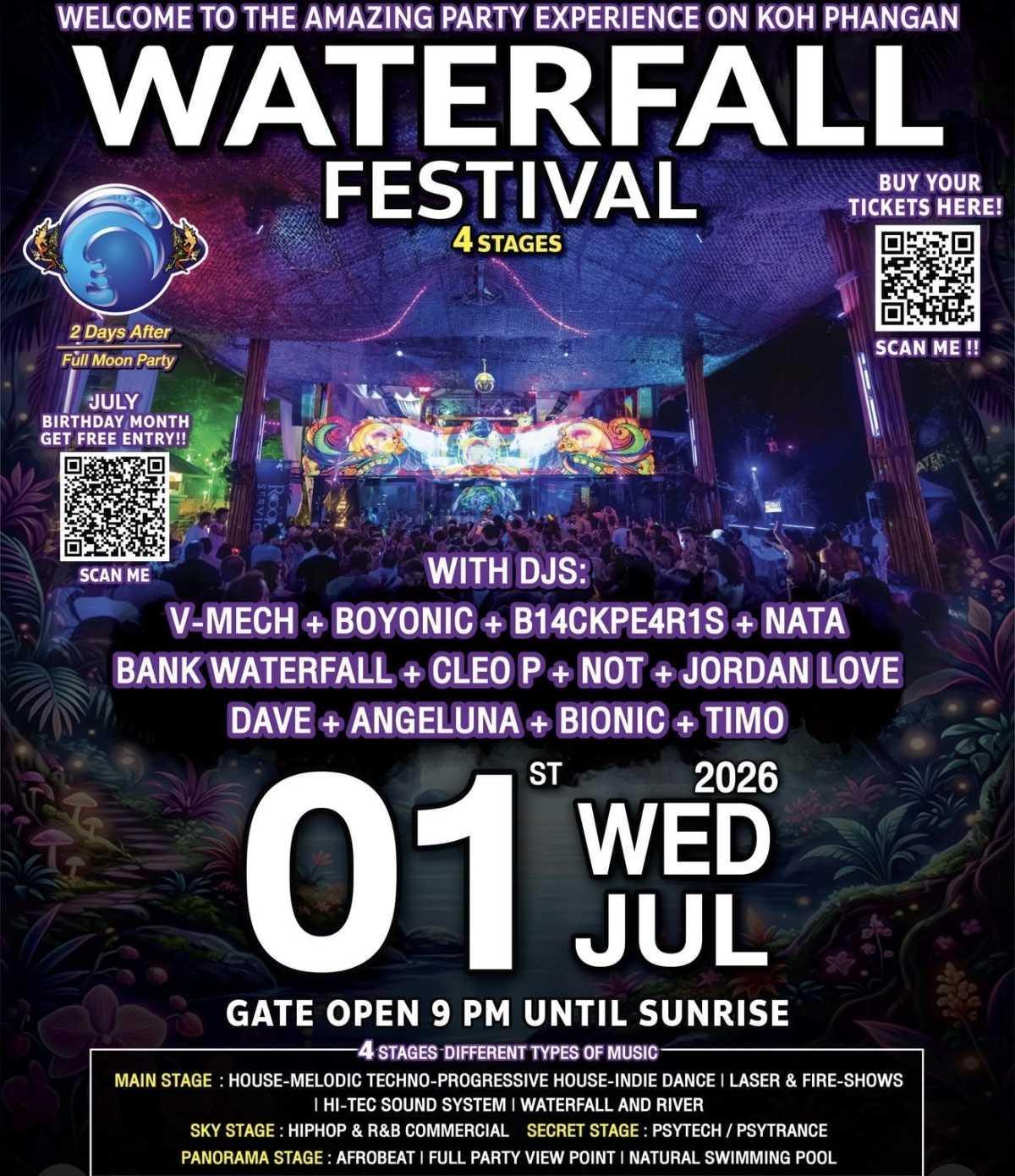 Waterfall Festival Koh Phangan