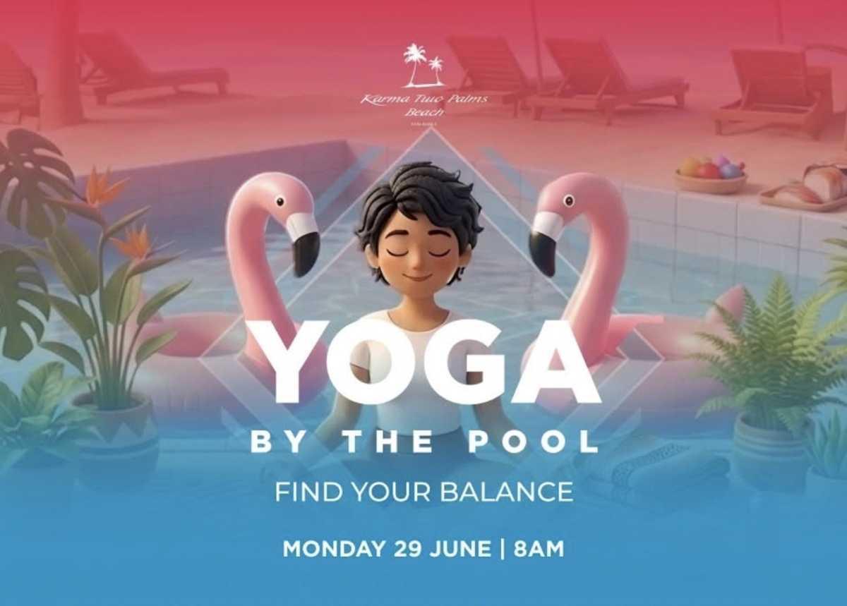 Yoga by the Pool π§Karma Two Palms Beach Yoga by the Pool π§Karma Two Palms Beach