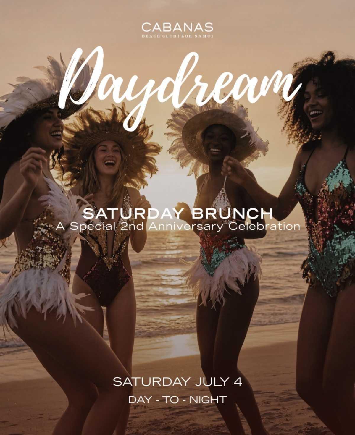Daydream Saturday Brunch ✨ Cabanas Beach Club Daydream Saturday Brunch ✨ Cabanas Beach Club