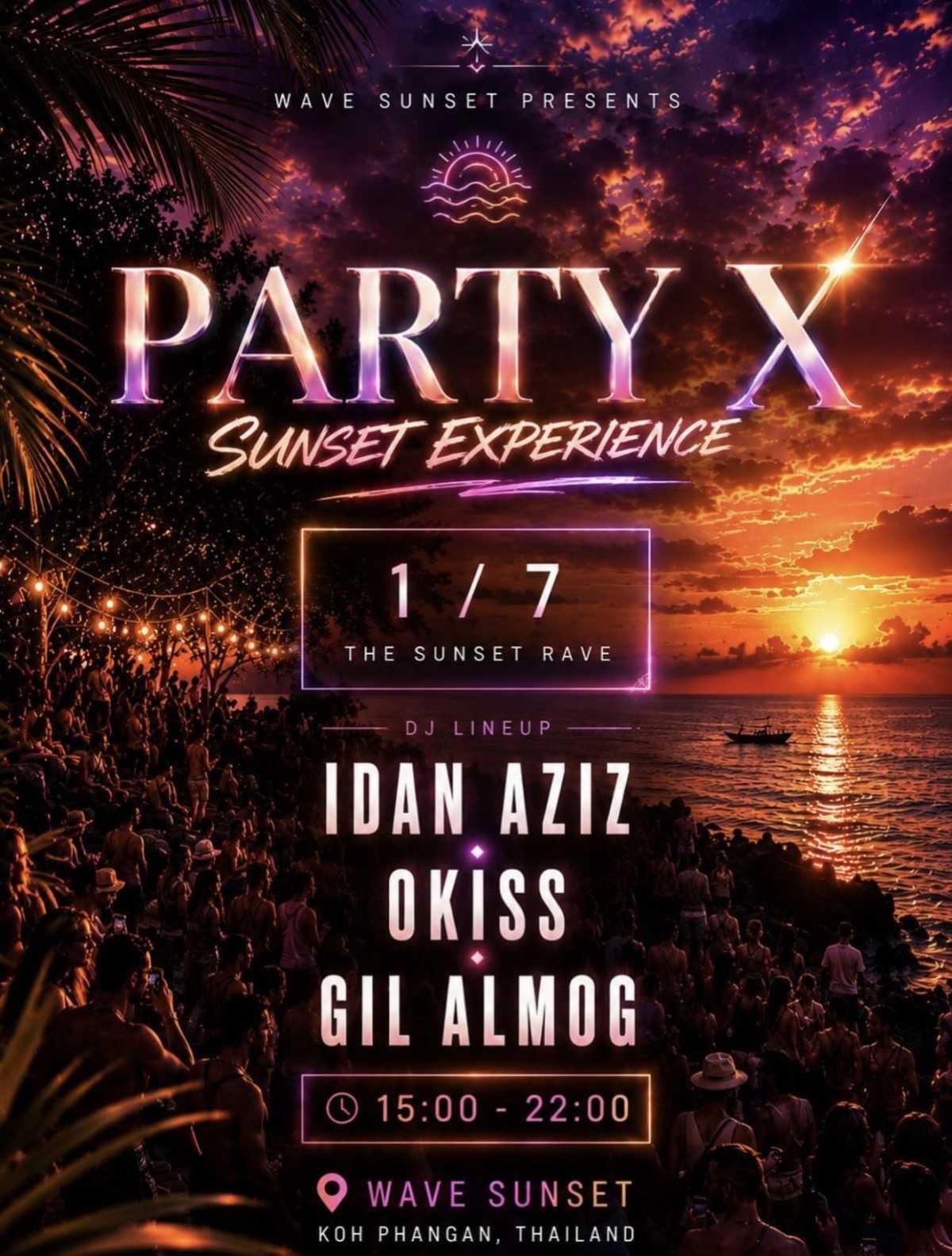 Party X – Sunset Experience 🌅