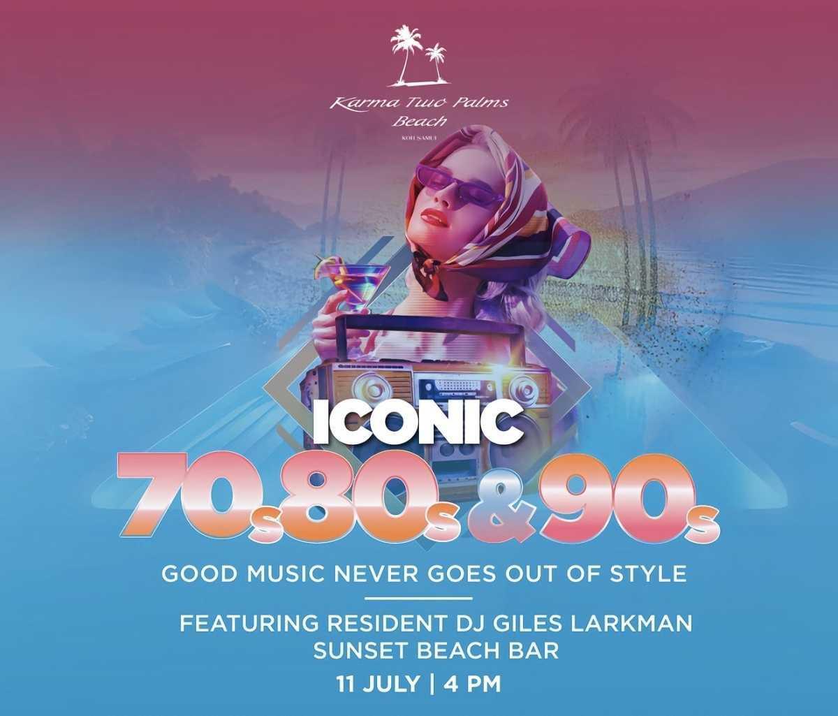 Iconic 70s, 80s & 90s x Karma Two Palms Beach