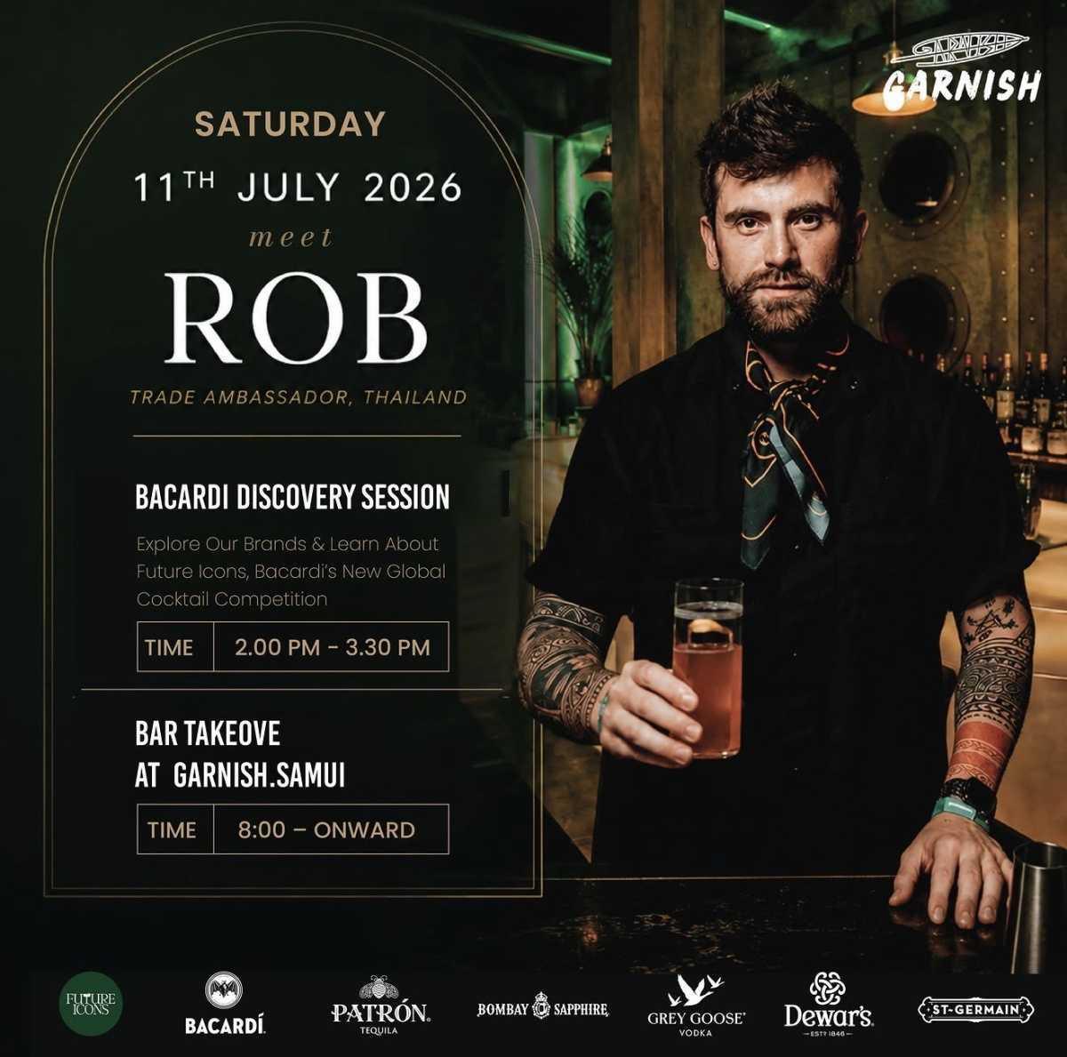 Meet Rob – Bacardi Discovery Session & Bar Takeover