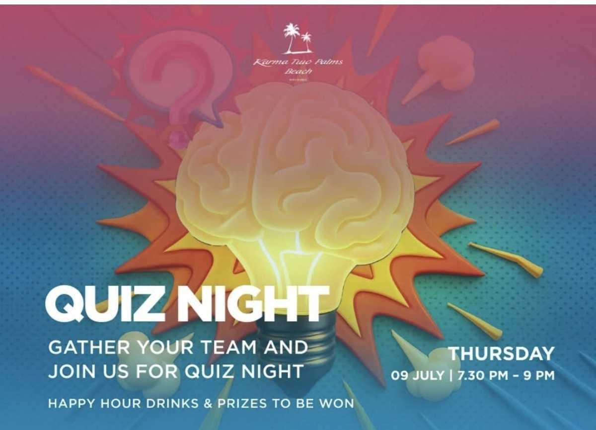Karma Two Palms Beach – Quiz Night