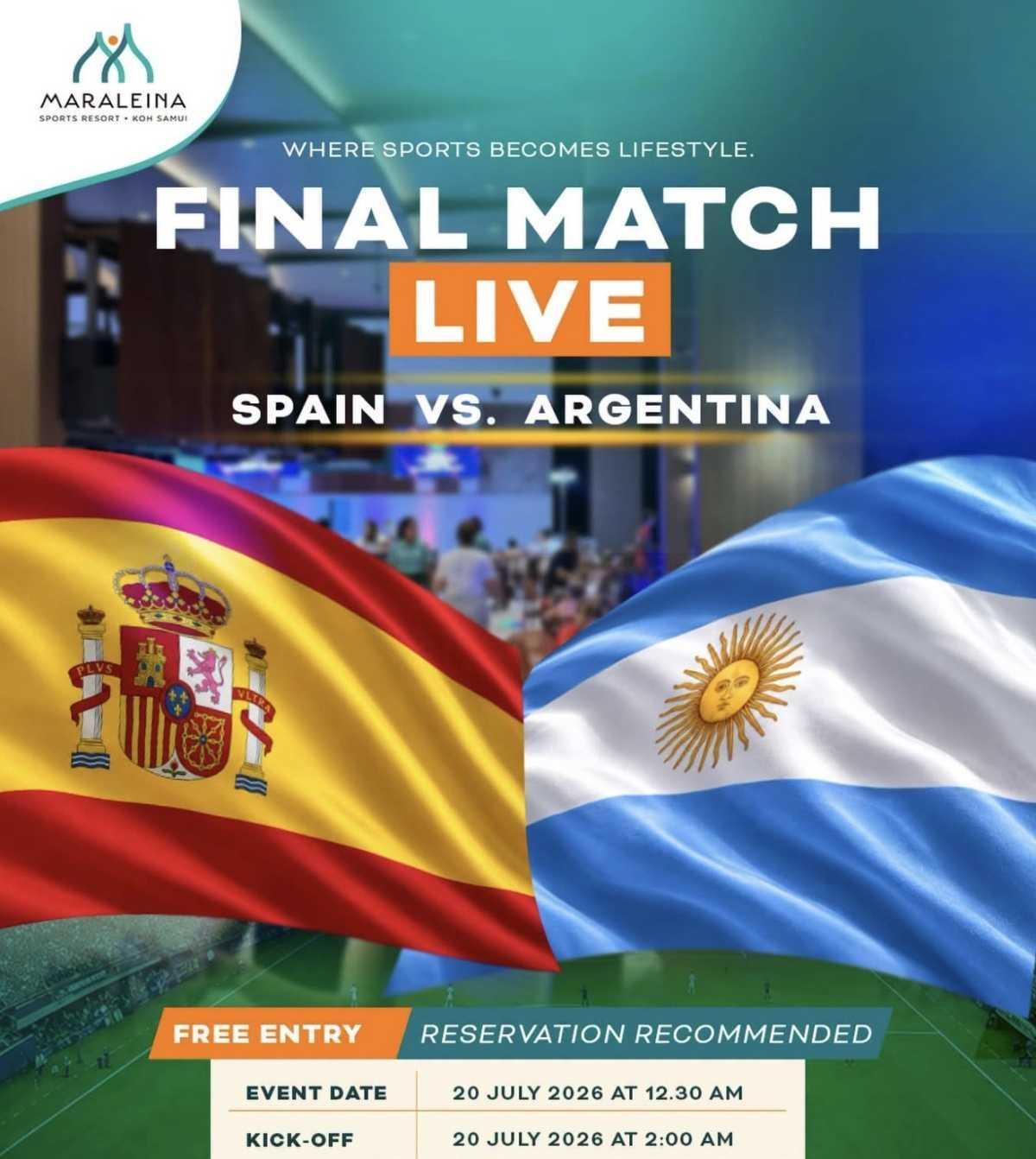World Cup Final Watch Party x Maraleina Sports Bar