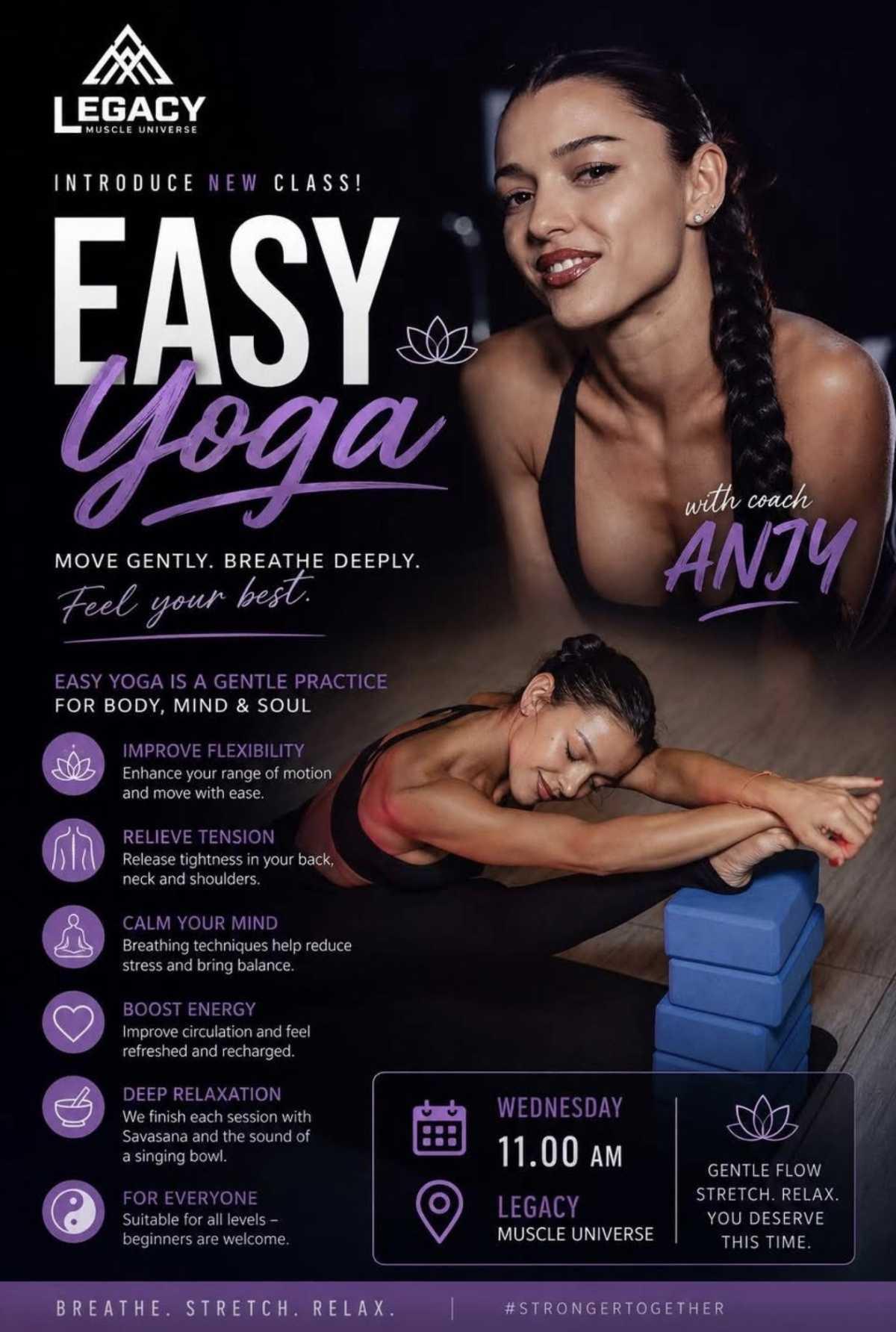 Legacy Muscle Universe x Easy Yoga