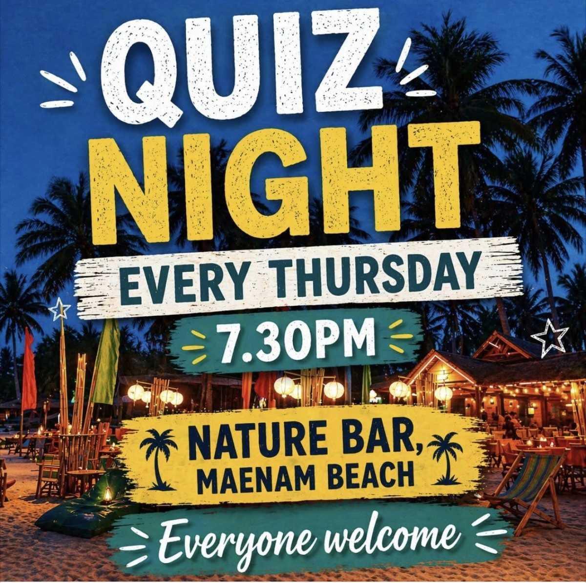 Thursday Night Quiz at Nature Bar Thursday Night Quiz at Nature Bar