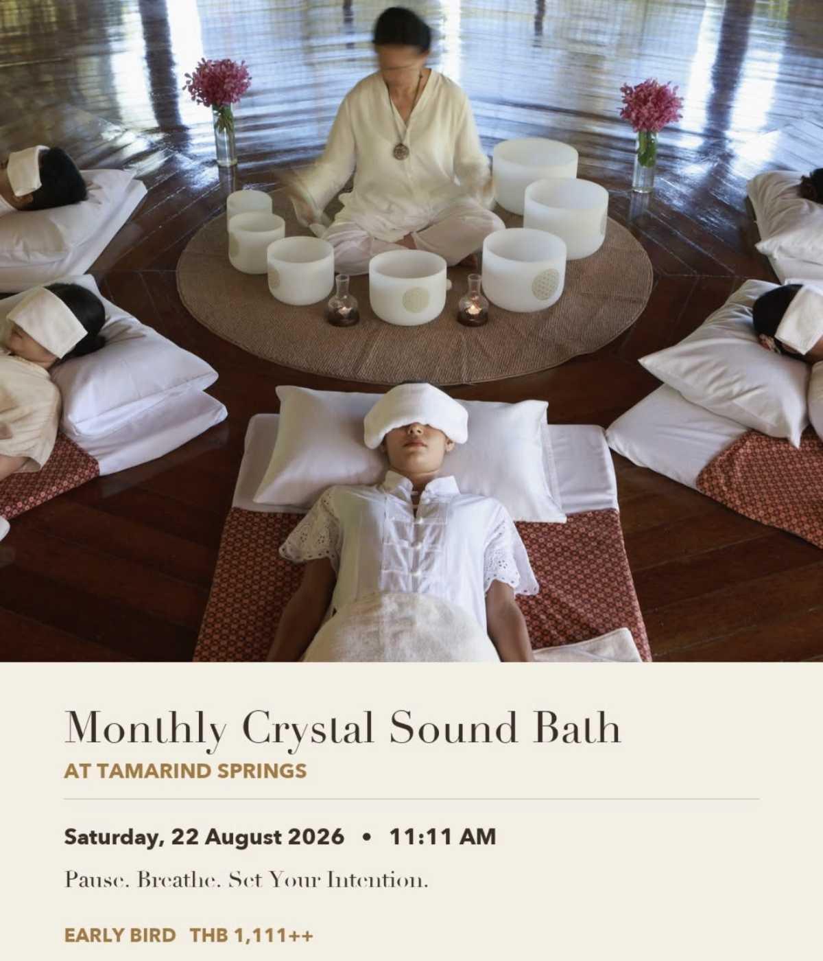 Monthly Crystal Sound Bath at Tamarind Springs