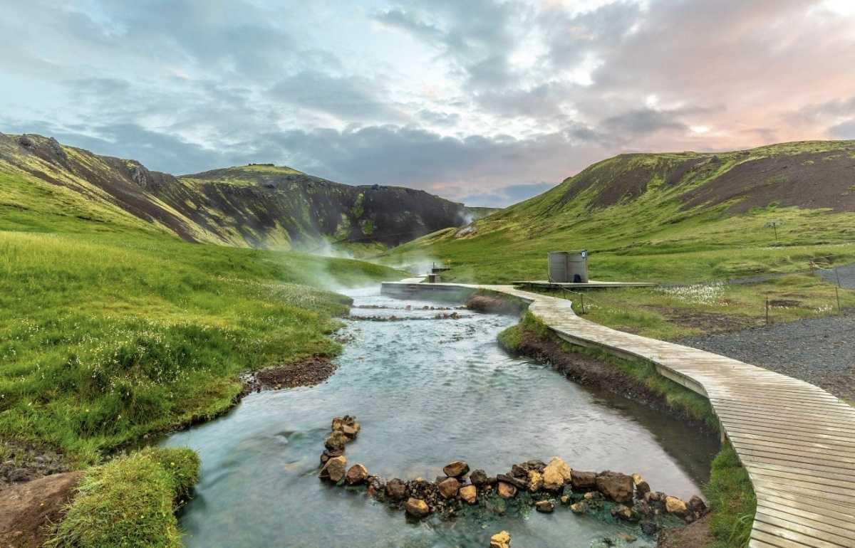 REYKJADALUR HOT SPRING THERMAL RIVER REYKJADALUR HOT SPRING THERMAL RIVER
