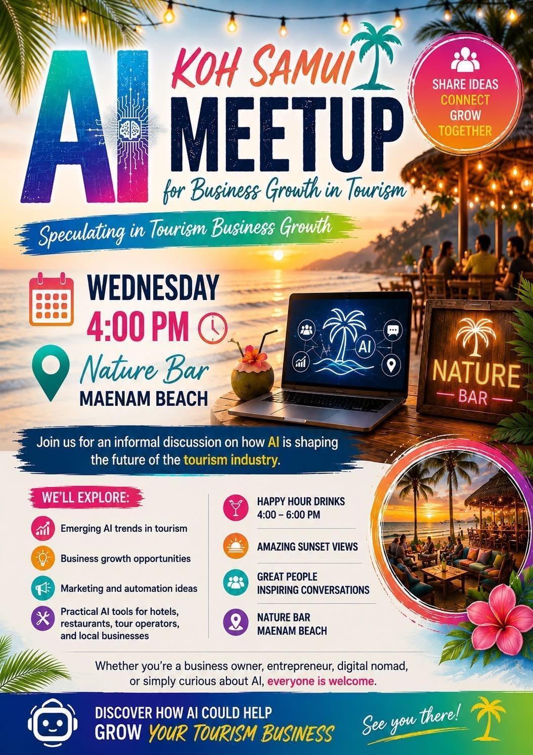 🤖 AI MEETUP – BUSINESS GROWTH IN TOURISM 🌴