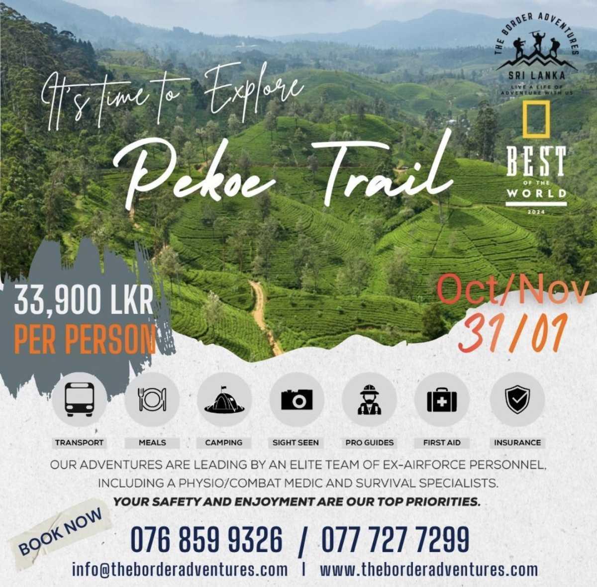 PEKOE TRAIL ADVENTURE — SRI LANKA