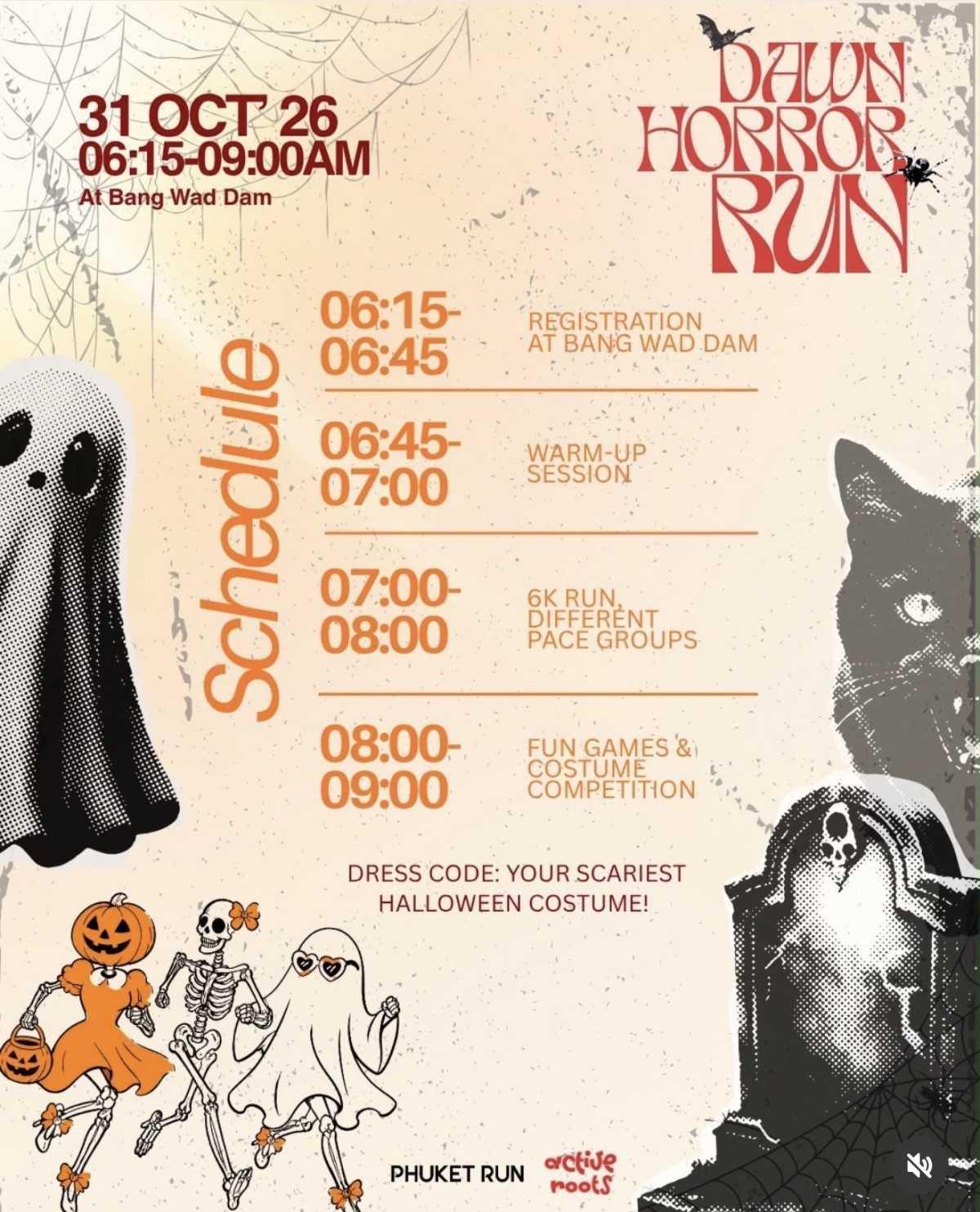 DAWN HORROR RUN — PHUKET 🎃🏃 DAWN HORROR RUN — PHUKET 🎃🏃