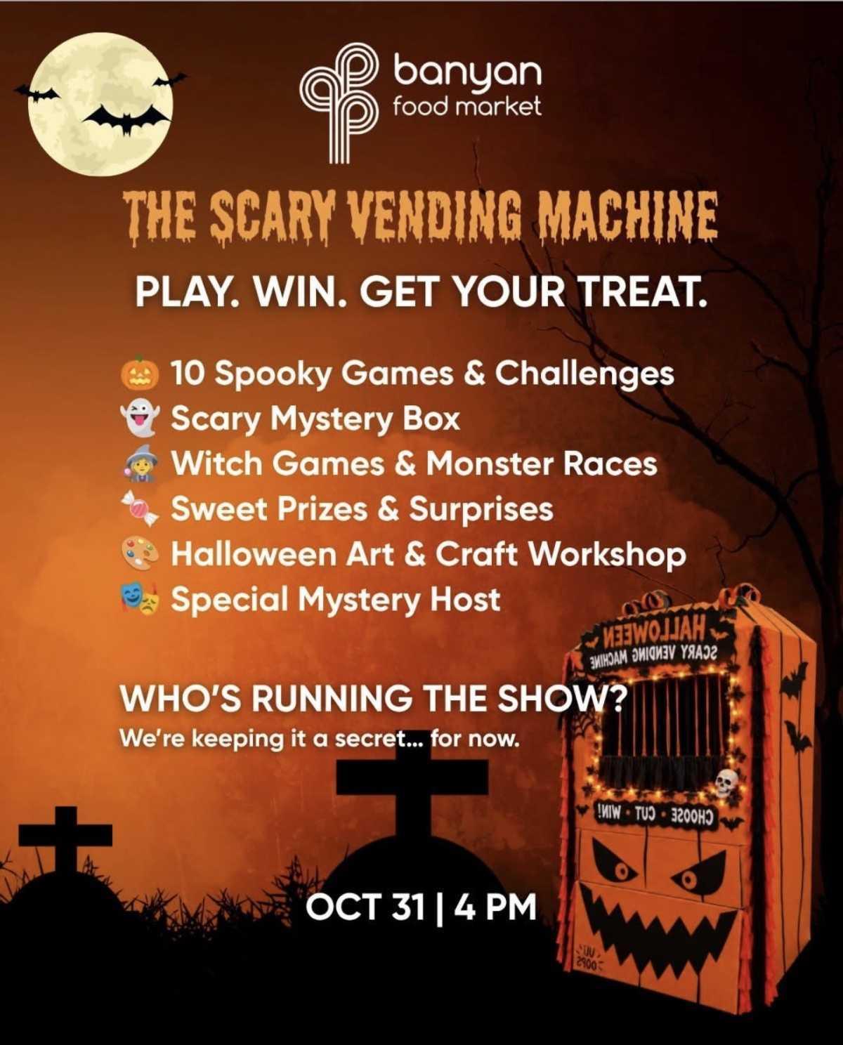 THE SCARY VENDING MACHINE – KIDS HALLOWEEN PARTY