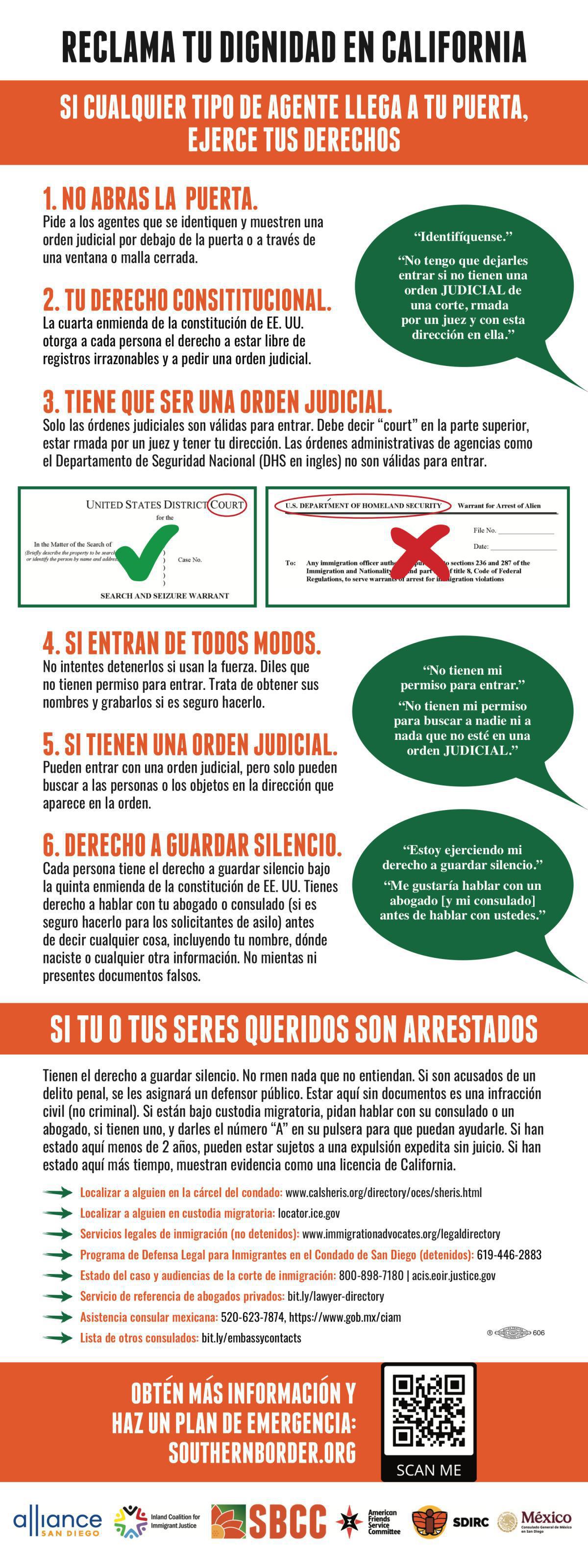 Conozca sus derechos 📘