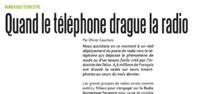 Quant le téléphone drague la radio