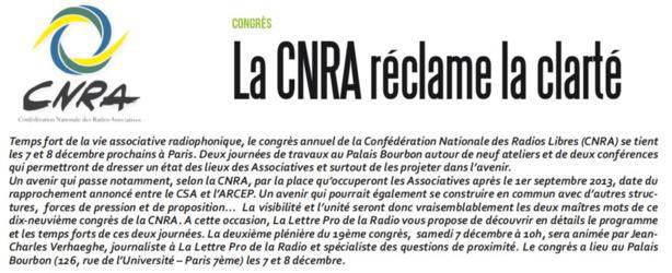 La CNRA réclame la clarté