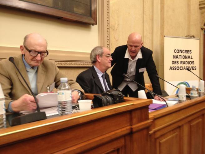 Frank Jehl (à droite) en pleine conversation avec Patrice Gélinet, du CSA, au dernier congrès de la CNRA.