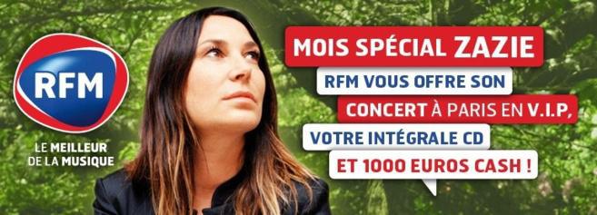 Un mois dédié à Zazie sur RFM