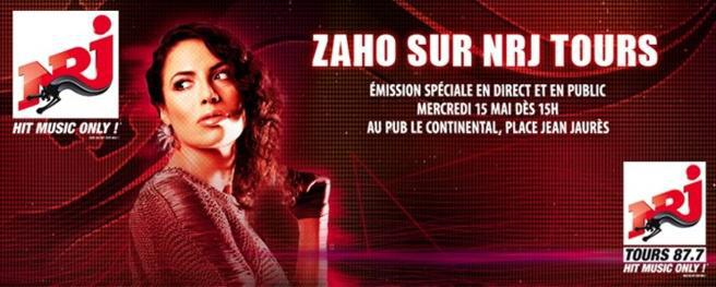 Zaho à Tours sur NRJ
