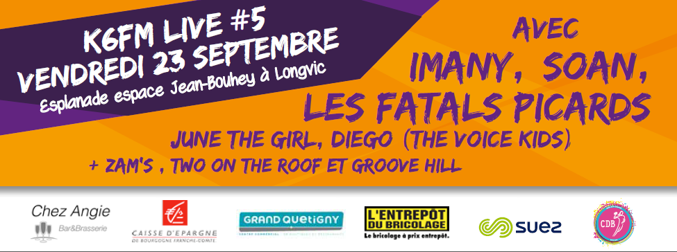 K6FM Live #5, ce vendredi à Longvic