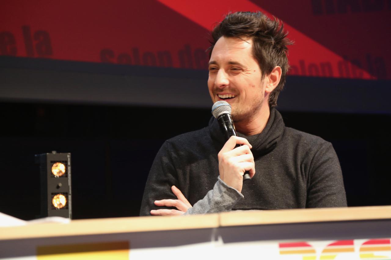 Cette année encore, le Salon de la Radio a accueilli plusieurs personnalités de la radio dont Vincent Cerutti, qui anime chaque matin la matinale de Chérie FM, et qui a partagé sa passion, toujours intacte pour la radio © Serge Surpin