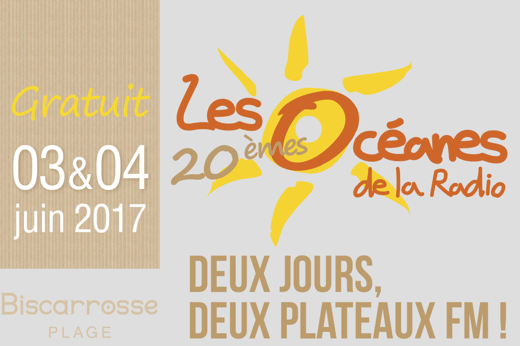 Retour des "Océanes de la Radio" les 3 et 4 juin
