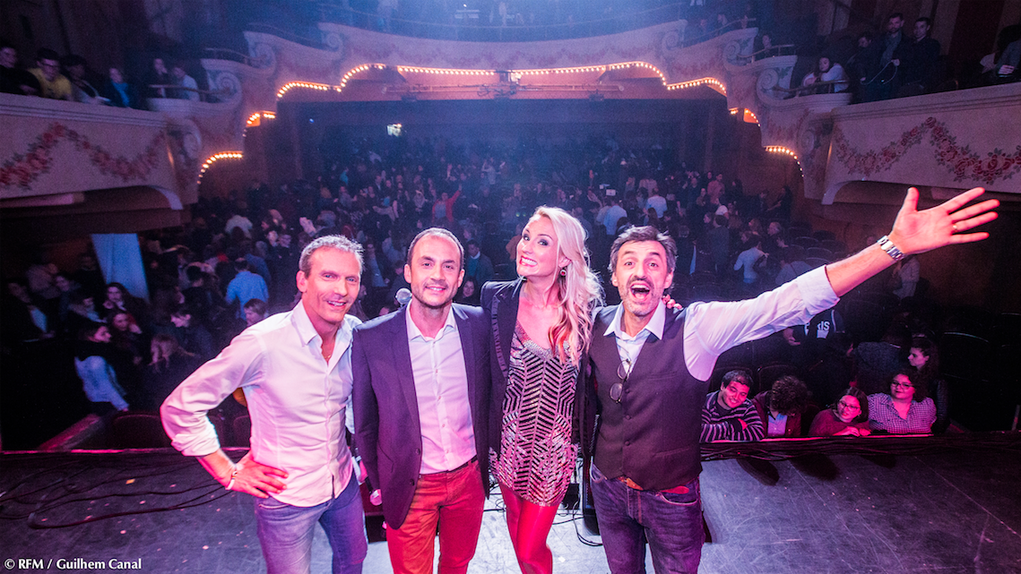 Pat Angeli, Vincent Richard, Elodie Gossuin et Albert Spano ont anilmé ce RFM Music Live © Guilhem Canal