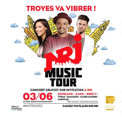 Le NRJ Music Tour fait étape à Troyes