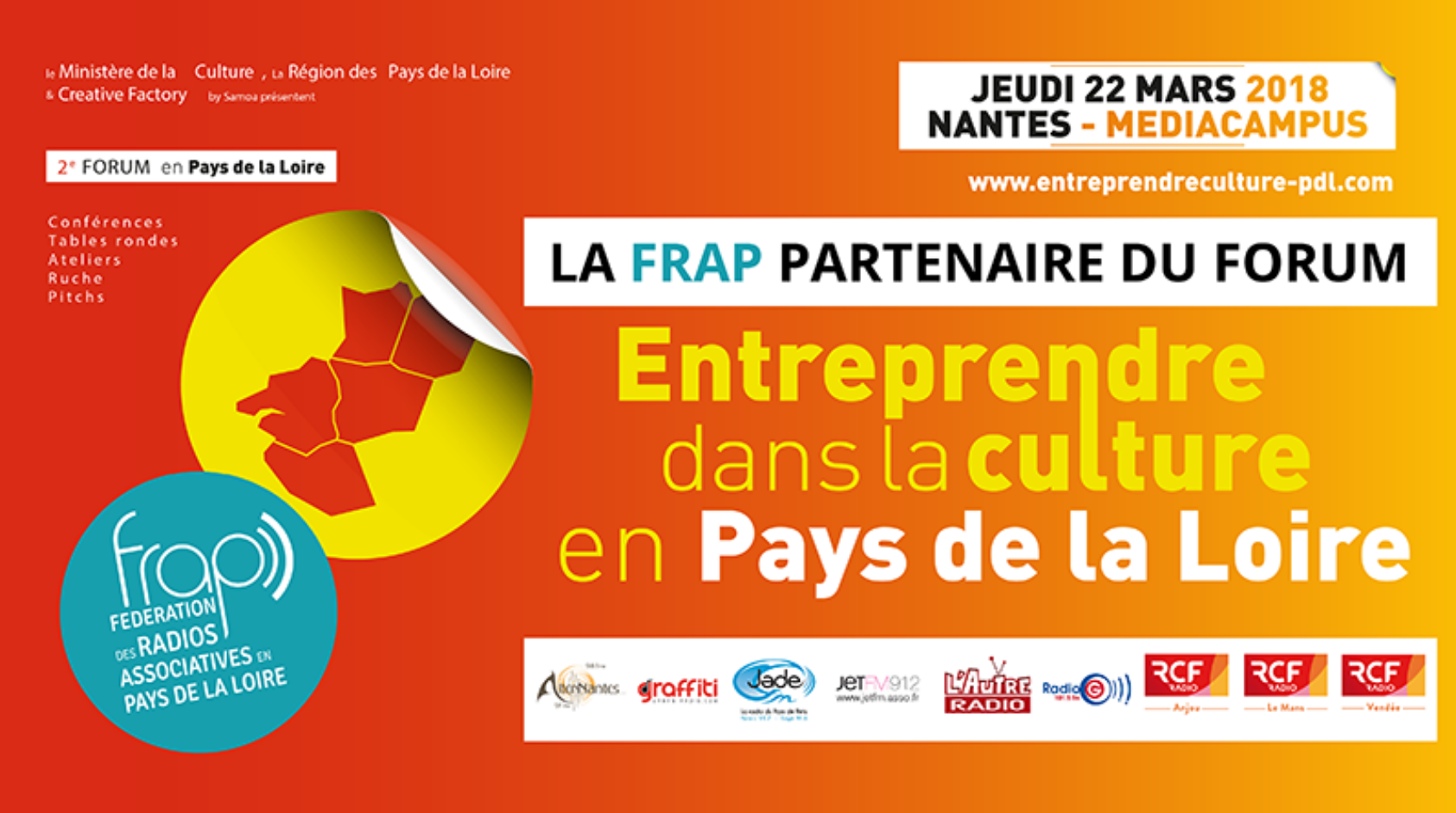 La FRAP, partenaire du Forum Entreprendre dans la Culture