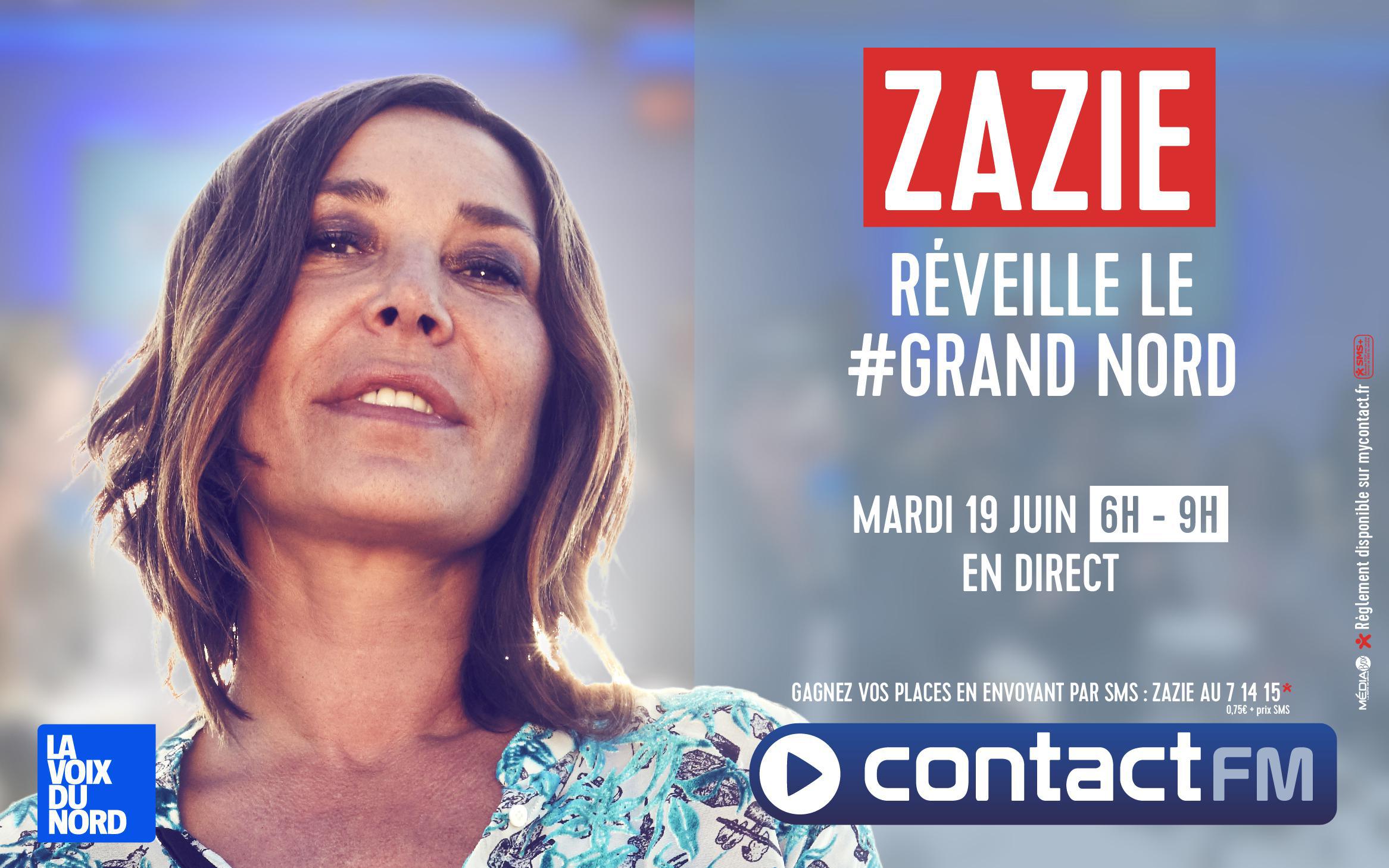 Zazie va réveiller les auditeurs de Contact FM
