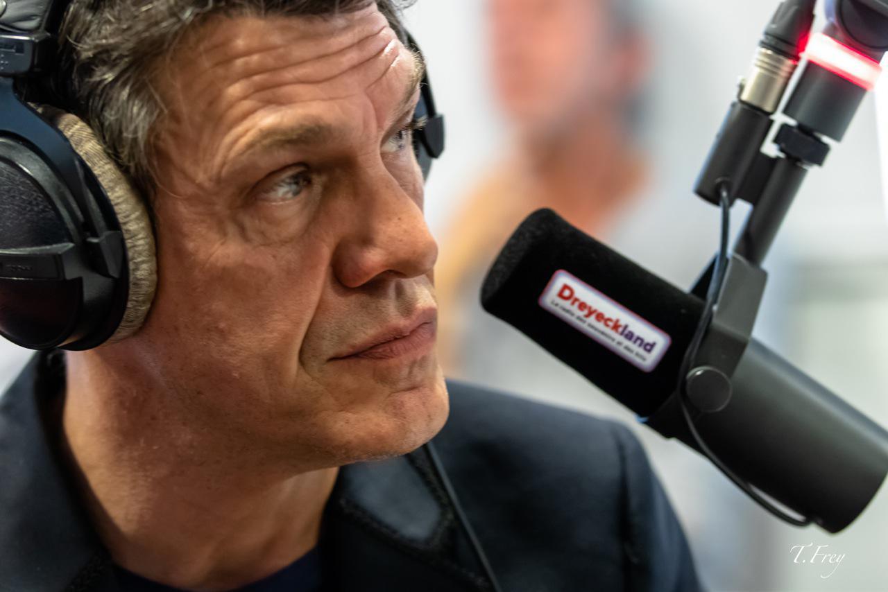 Marc Lavoine dans les studios de Radio Dreyeckland