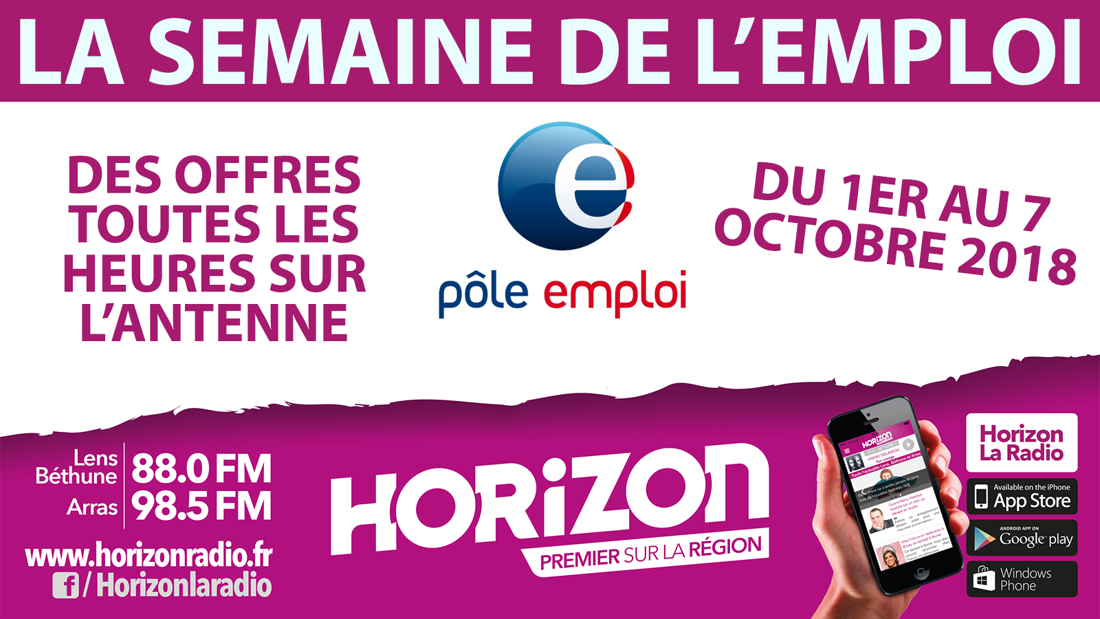Une semaine de l'emploi sur Horizon