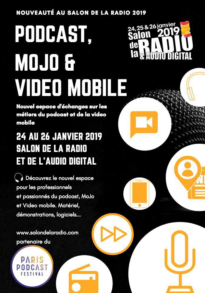 Podcasts, MoJo &amp; Vidéo Mobile au Salon de la Radio et de l'Audio Digital
