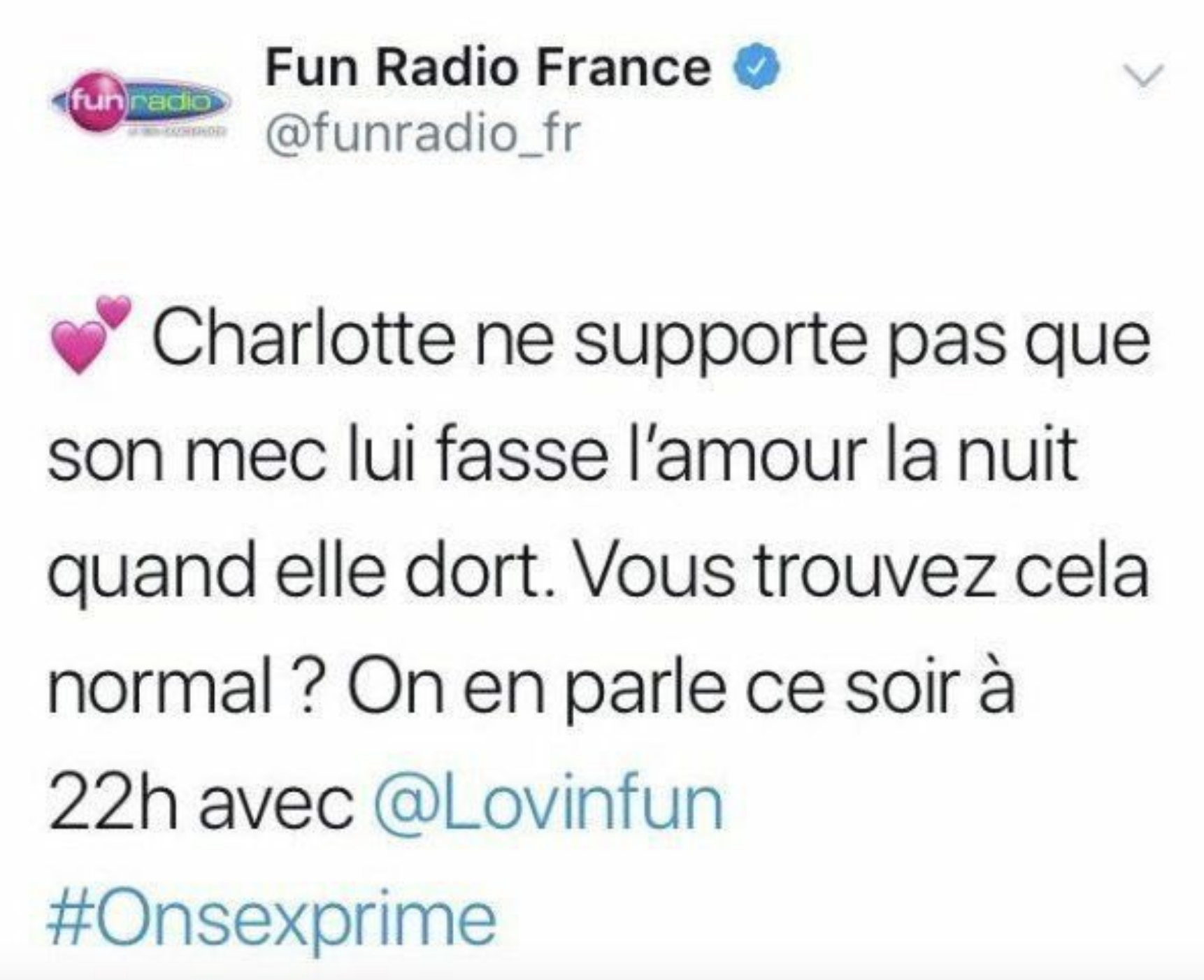 Fun Radio : le tweet de la polémique
