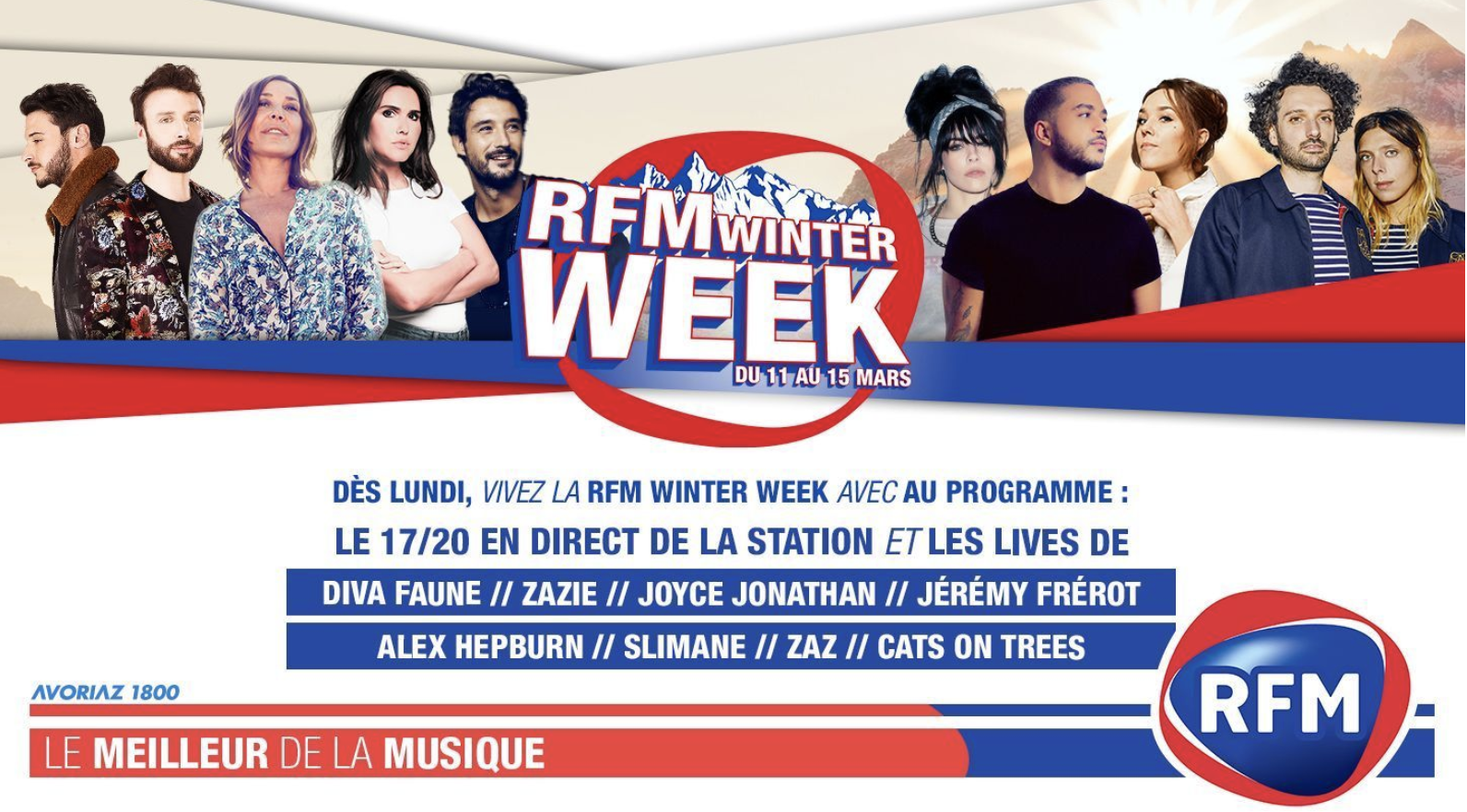RFM Winter Week : du 11 au 15 mars à Avoriaz