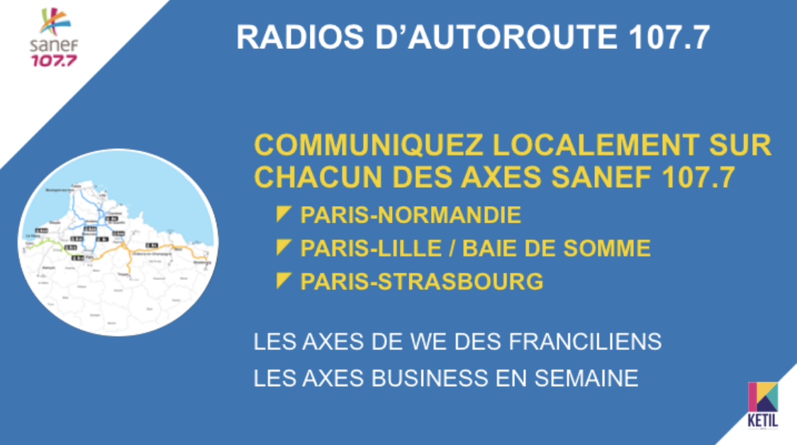 Trois décrochages locaux pour la Radio d’Autoroute Sanef 107.7