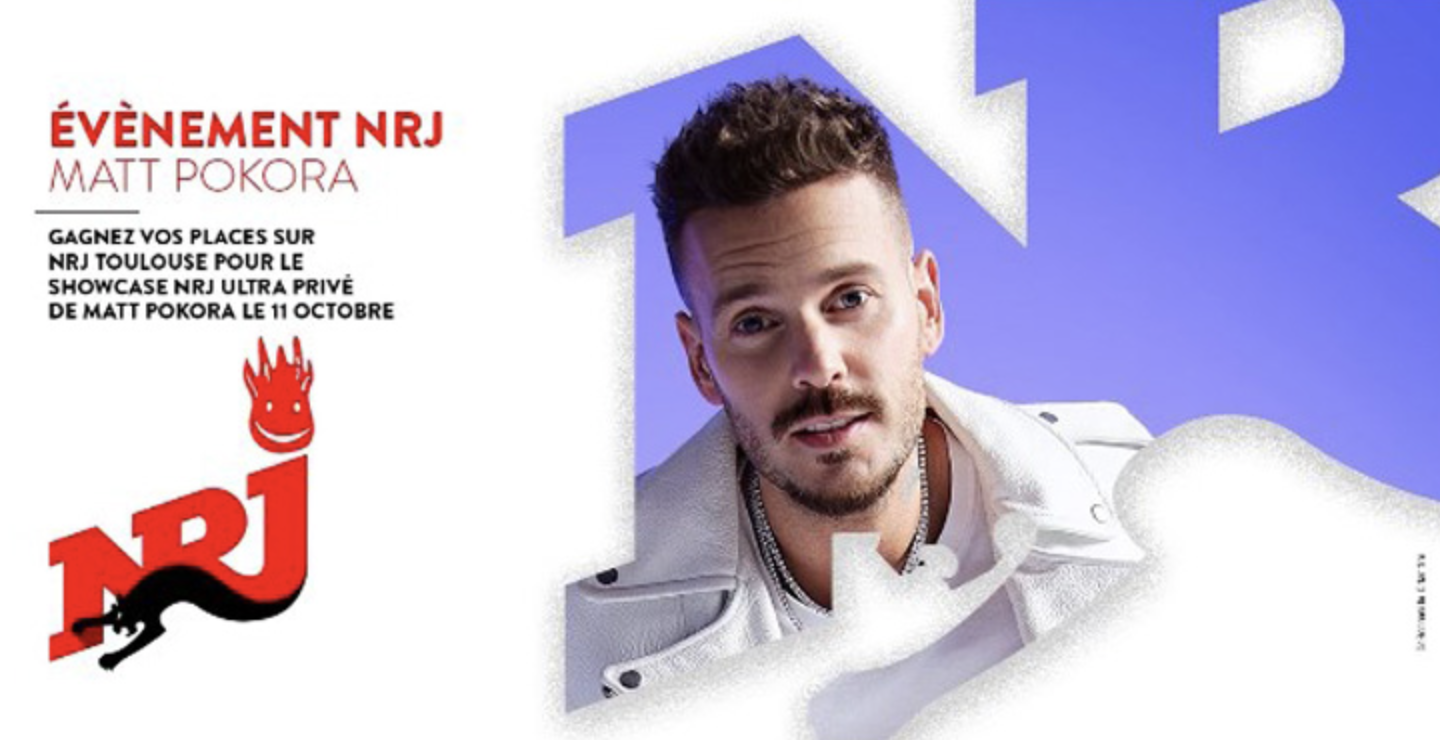 Matt Pokora en showcase avec NRJ