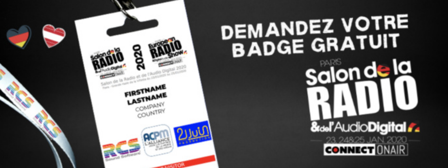 Salon de la Radio : téléchargez votre badge gratuit