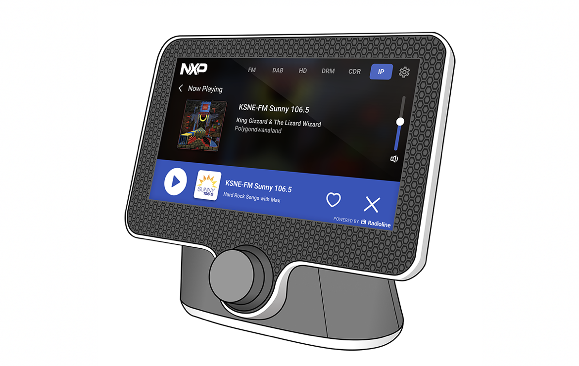 Radioline dévoile une application automobile futuriste