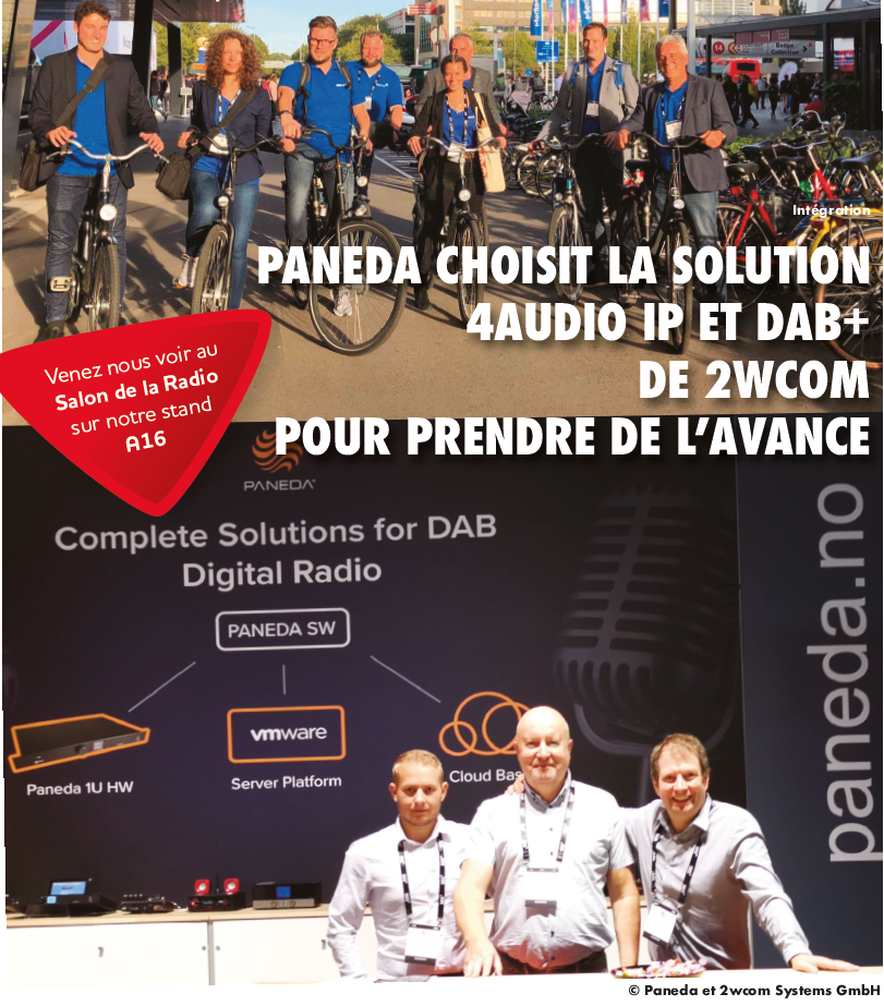 Les équipes de Paneda et 2wcom coopèrent sur plusieurs projets DAB+ dans le monde. © Paneda et 2wcom Systems GmbH