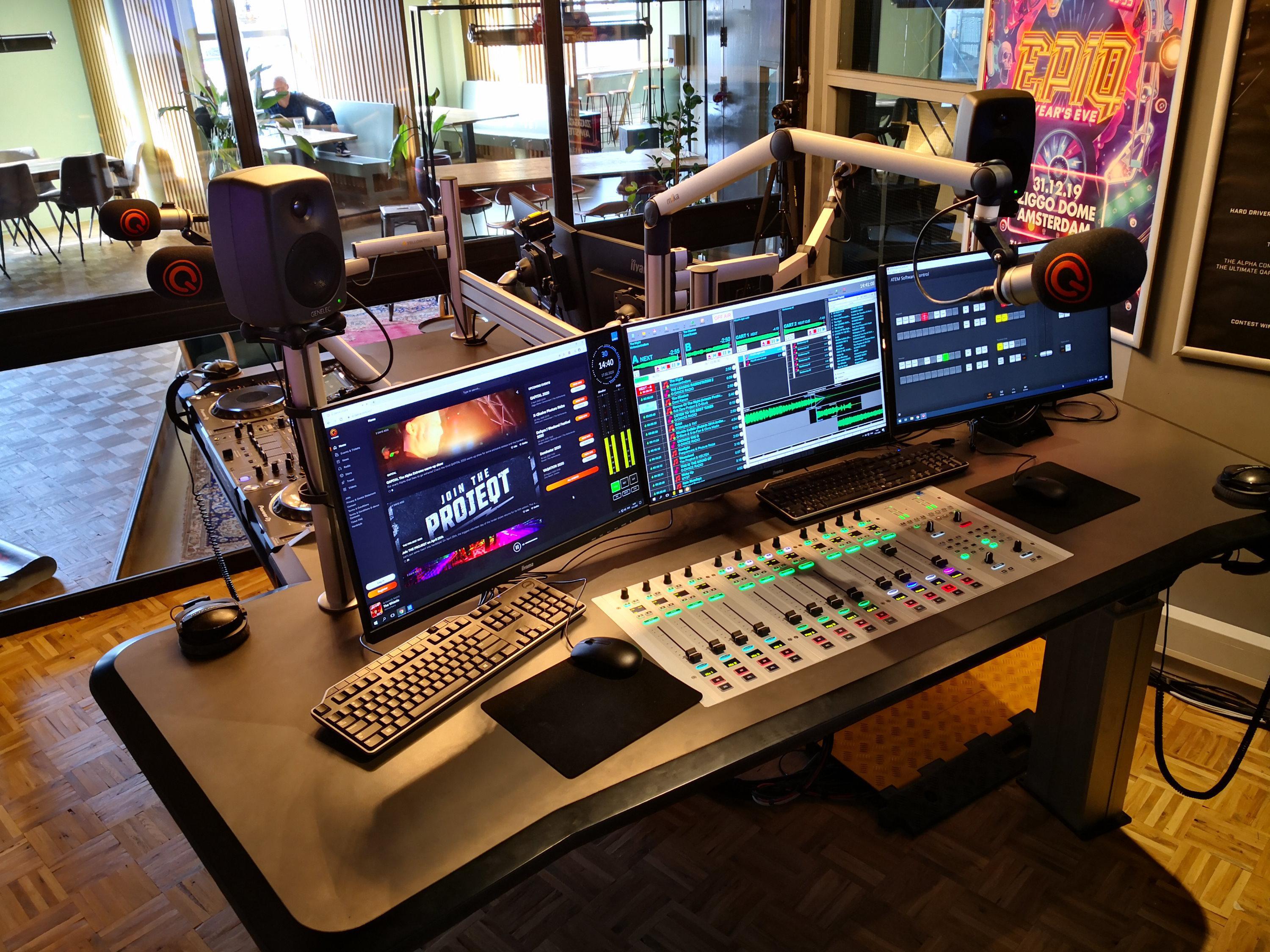 Une console Lawo équipe Q-dance Radio