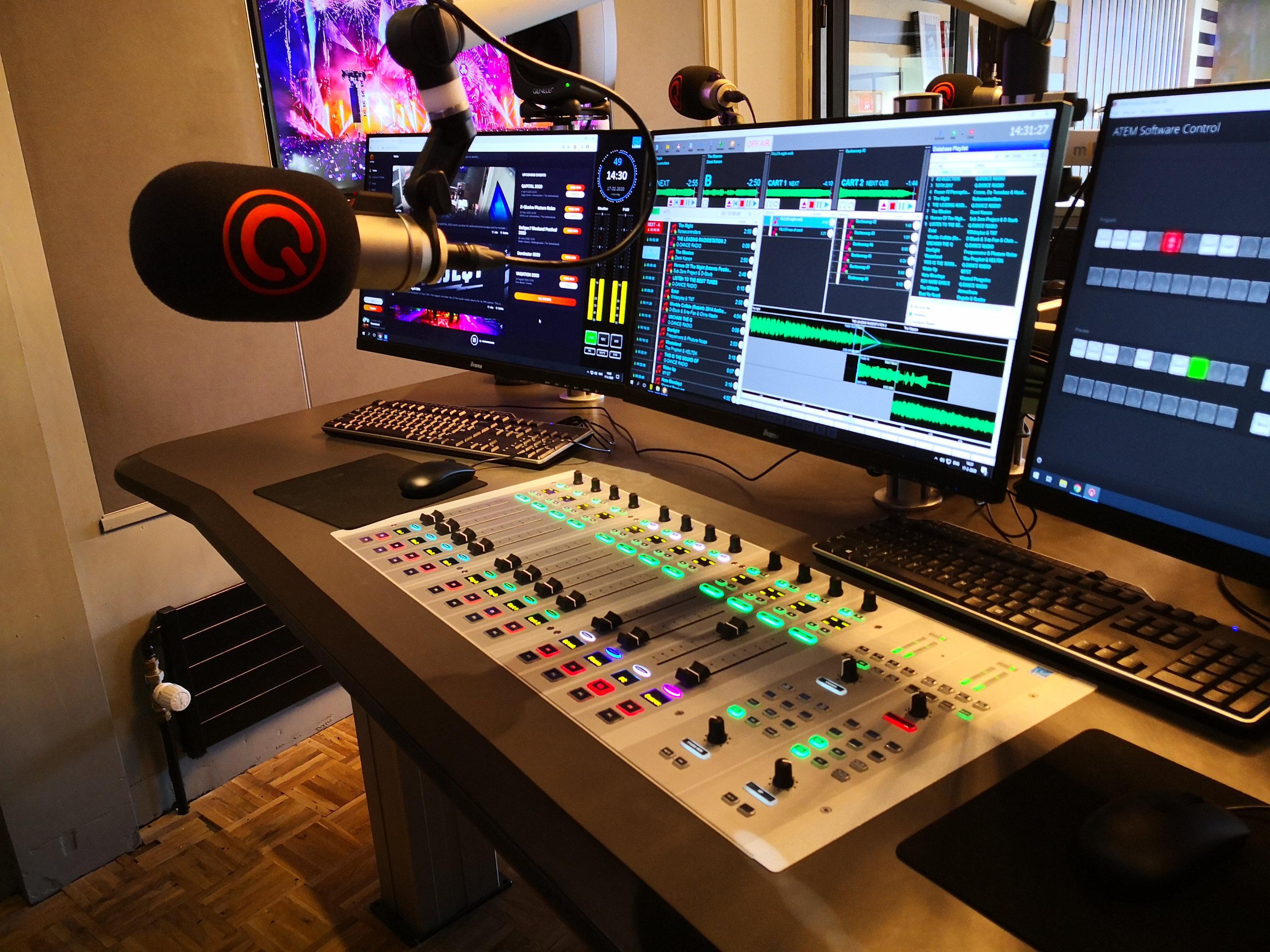 Une console Lawo équipe Q-dance Radio