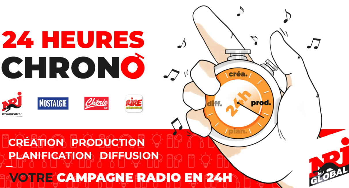 Covid-19 : NRJ Global lance le service "24 Heures Chrono"